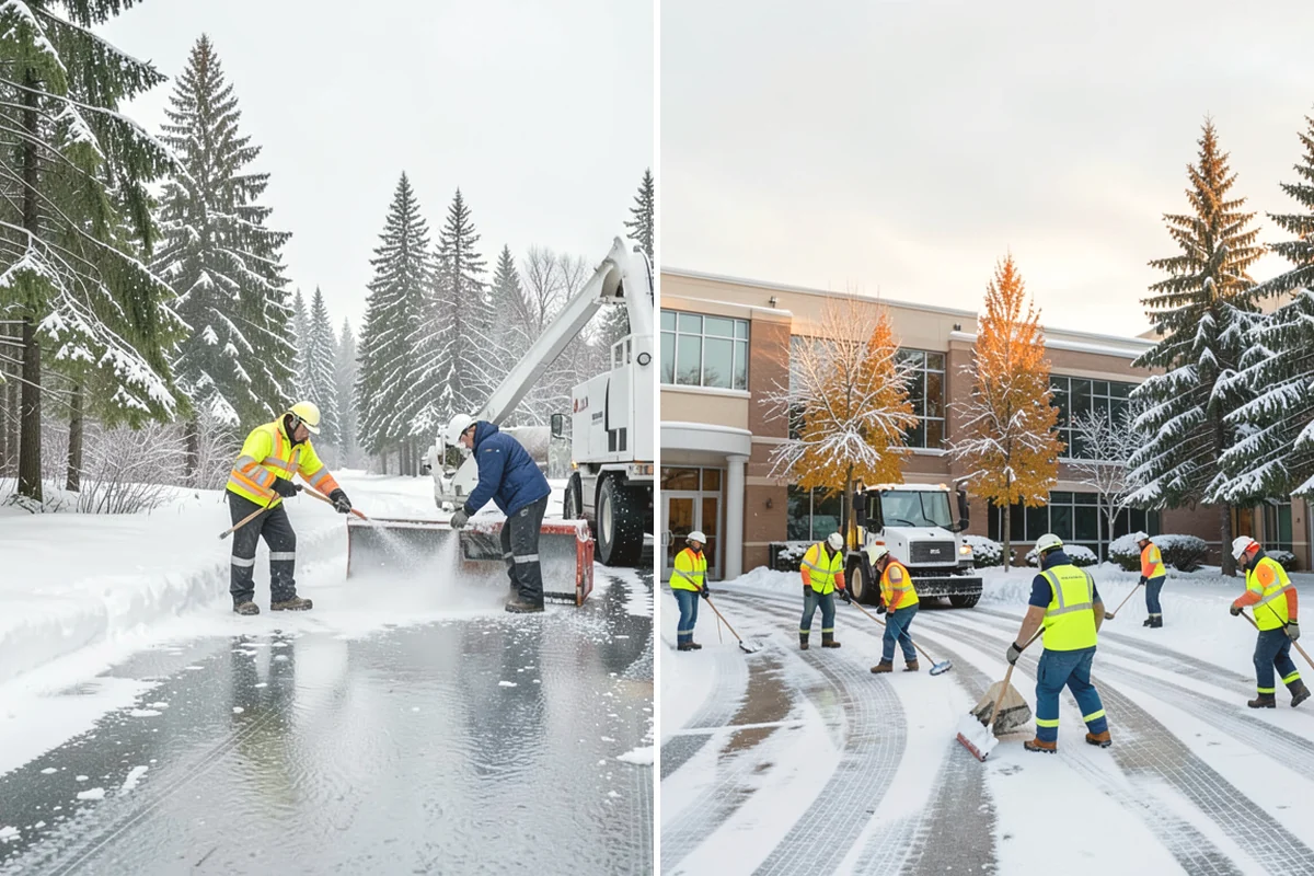 Municipal Parking Lot Snow Removal in Yarrow Point, King County, WA - Coordinate public lots, staff parking, and entrances with facility staff