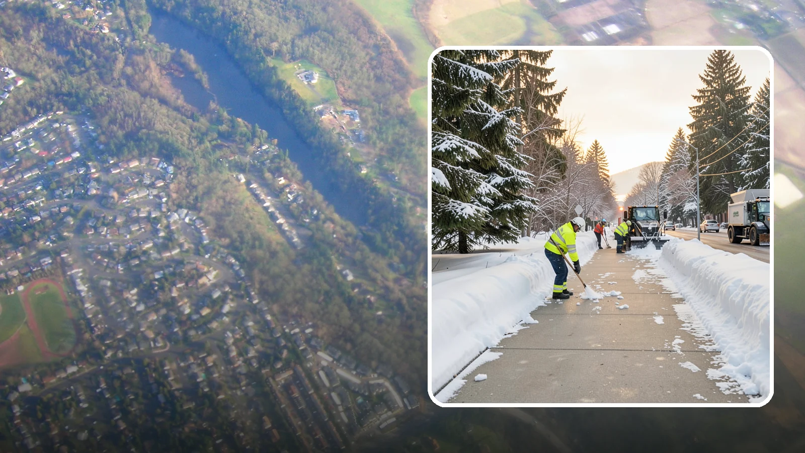 Municipal Sidewalk Clearing in Algona, King County, WA - Public right-of-way sidewalk clearing for Western Washington municipalities, keeping civic walks, transit approaches, and...