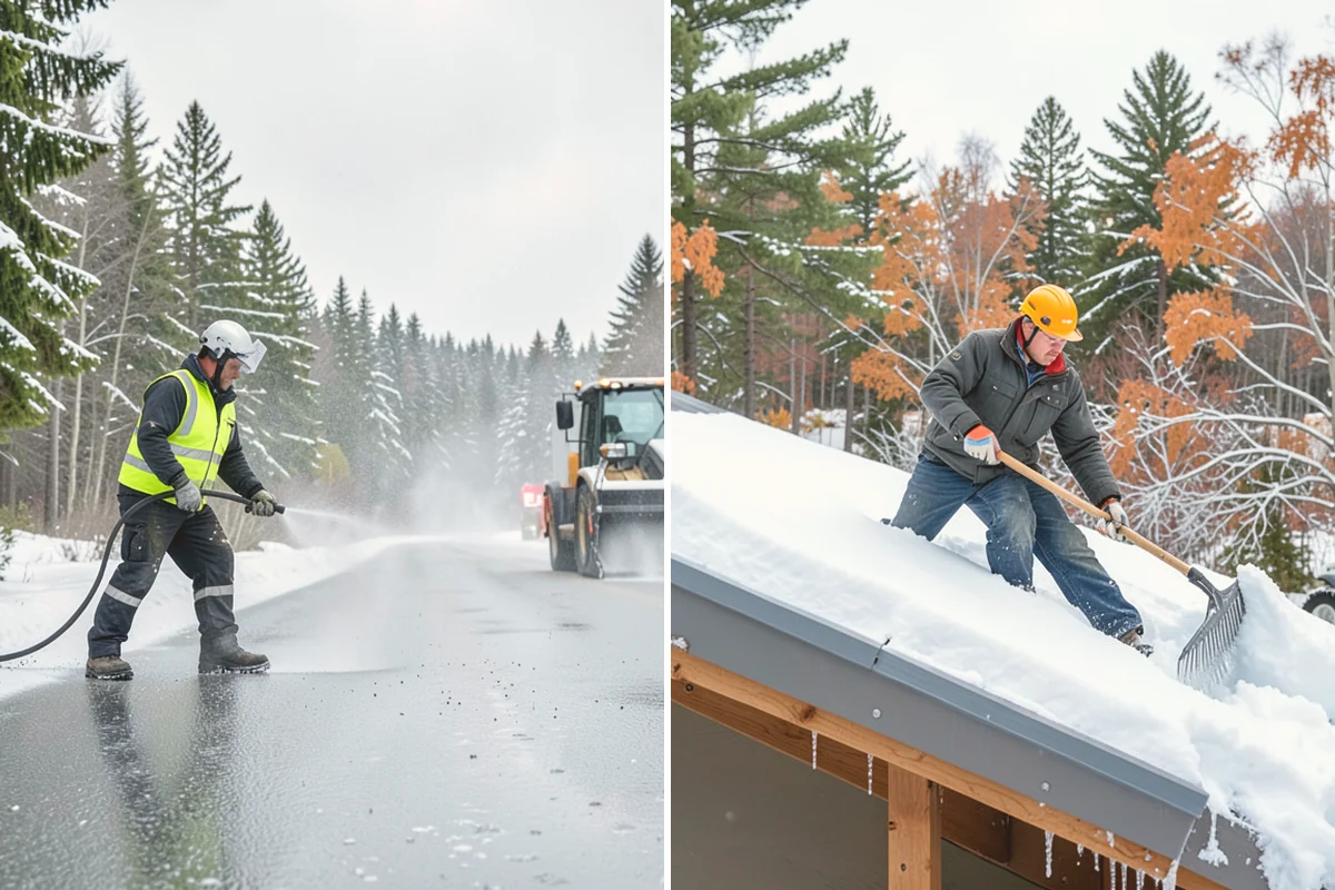 Municipal Sidewalk Clearing in Algona, King County, WA - Route civic walks, transit stops, and building entries by priority