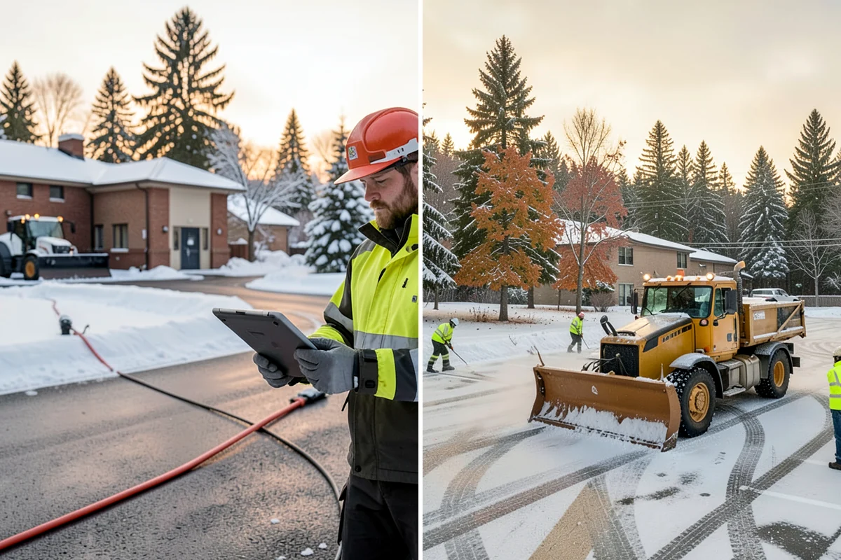 Municipal Sidewalk Clearing in Arlington, Snohomish County, WA - Route civic walks, transit stops, and building entries by priority