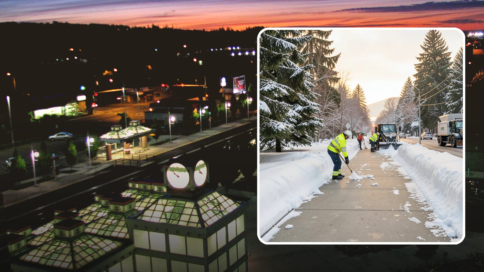 Municipal Sidewalk Clearing in Auburn, King County, WA - Public right-of-way sidewalk clearing for Western Washington municipalities, keeping civic walks, transit approaches, and...
