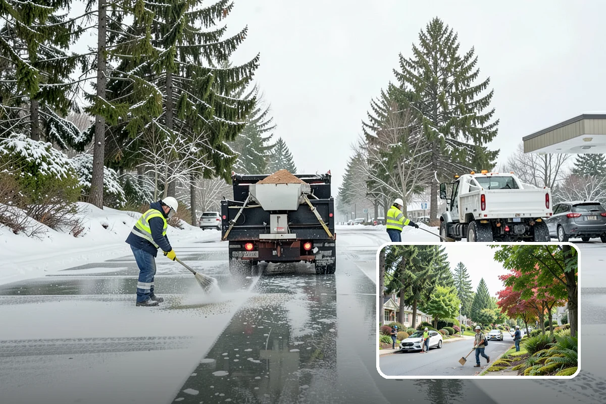 Municipal Sidewalk Clearing in Beaux Arts Village, King County, WA - Keeps public right-of-way accessible and ADA-compliant