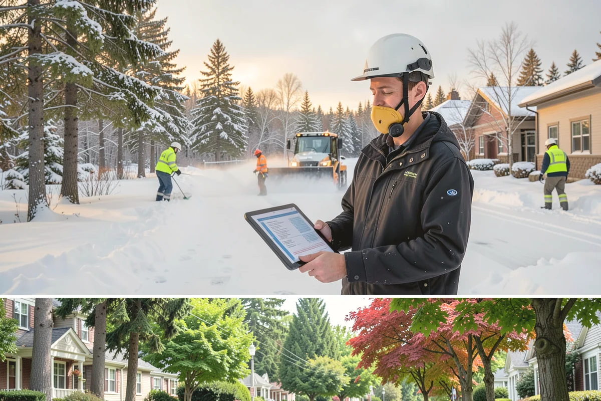Municipal Sidewalk Clearing in Beaux Arts Village, King County, WA - Municipal demand spans late November through February, with shaded downtown blocks and transit stops needing repeated freeze-thaw...