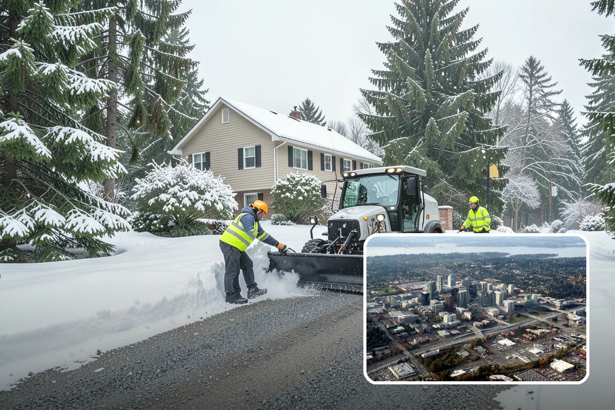 Municipal Sidewalk Clearing in Bellevue, King County, WA - Keeps public right-of-way accessible and ADA-compliant