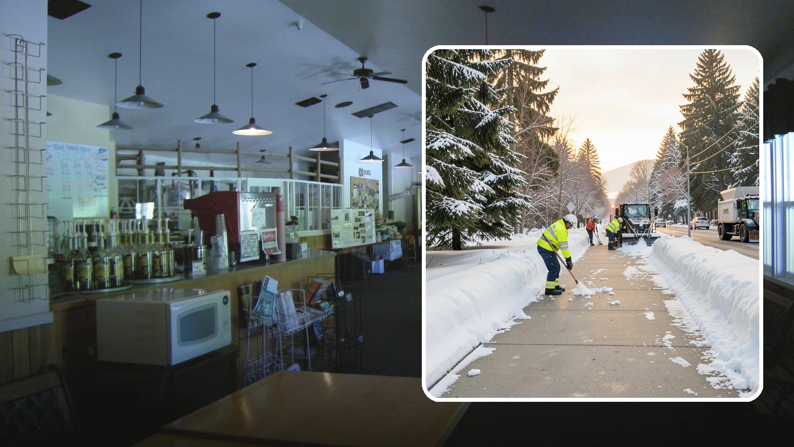 Municipal Sidewalk Clearing in Black Diamond, King County, WA - Public right-of-way sidewalk clearing for Western Washington municipalities, keeping civic walks, transit approaches, and...