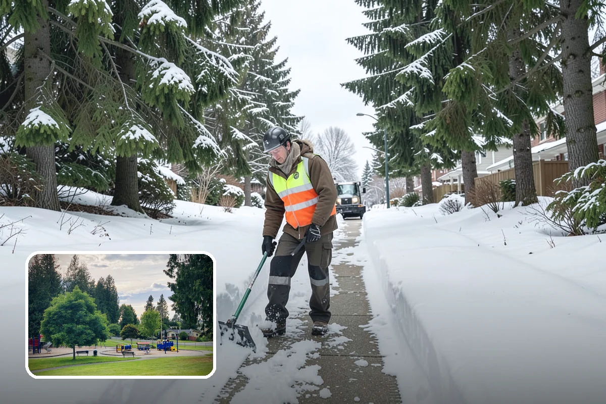 Municipal Sidewalk Clearing in Bonney Lake, Pierce County, WA - Keeps public right-of-way accessible and ADA-compliant
