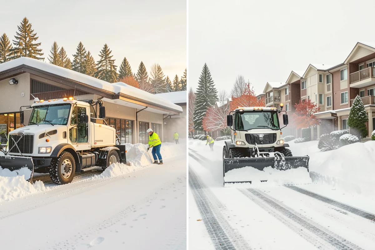 Municipal Sidewalk Clearing in Bothell, King County, WA - Route civic walks, transit stops, and building entries by priority
