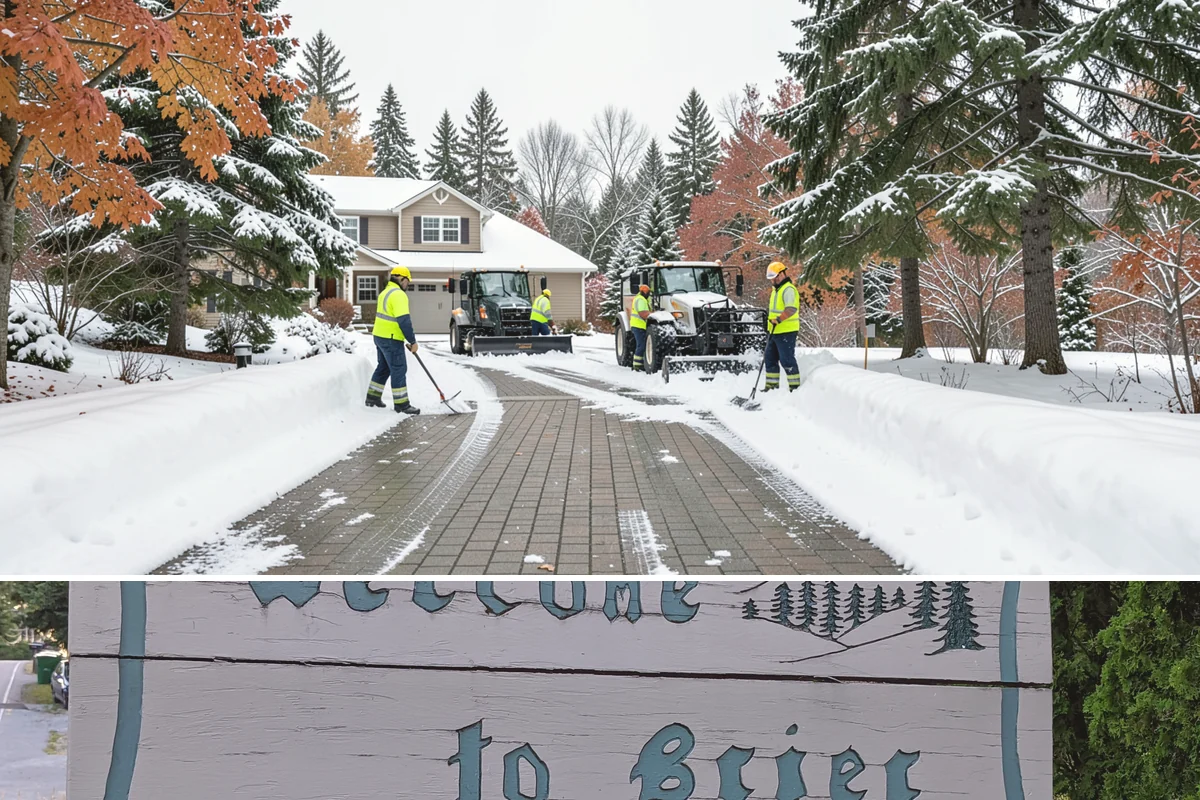 Municipal Sidewalk Clearing in Brier, Snohomish County, WA - Municipal demand spans late November through February, with shaded downtown blocks and transit stops needing repeated freeze-thaw...