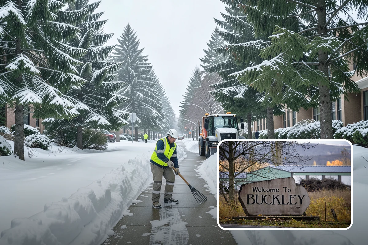 Municipal Sidewalk Clearing in Buckley, Pierce County, WA - Keeps public right-of-way accessible and ADA-compliant