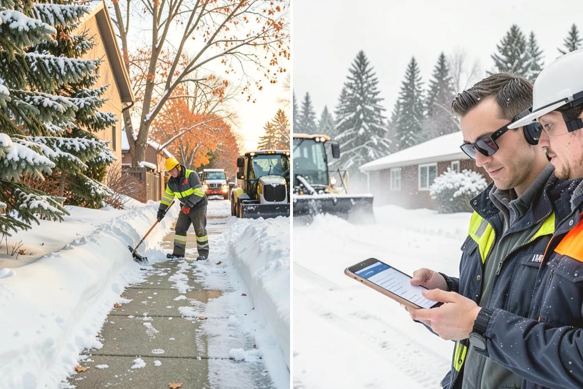 Municipal Sidewalk Clearing in Burlington, Skagit County, WA - Route civic walks, transit stops, and building entries by priority