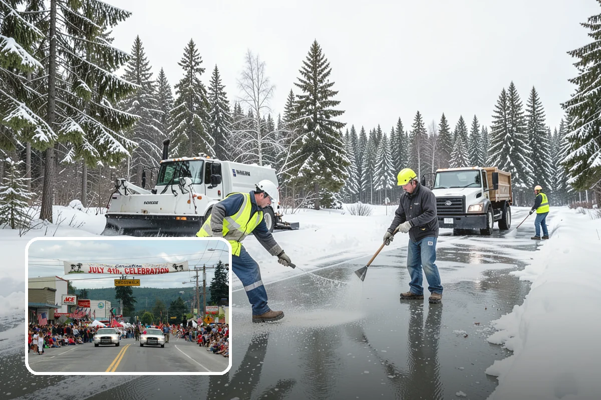 Municipal Sidewalk Clearing in Carnation, King County, WA - Keeps public right-of-way accessible and ADA-compliant