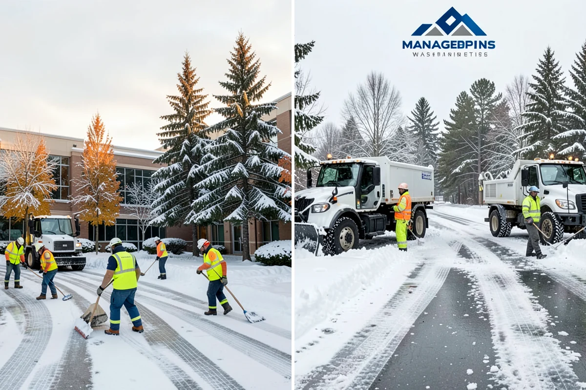 Municipal Sidewalk Clearing in Concrete, Skagit County, WA - Route civic walks, transit stops, and building entries by priority