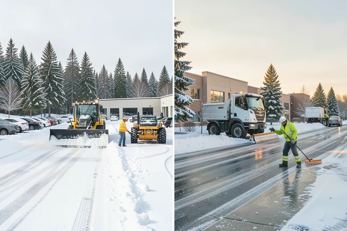 Municipal Sidewalk Clearing in Covington, King County, WA - Route civic walks, transit stops, and building entries by priority