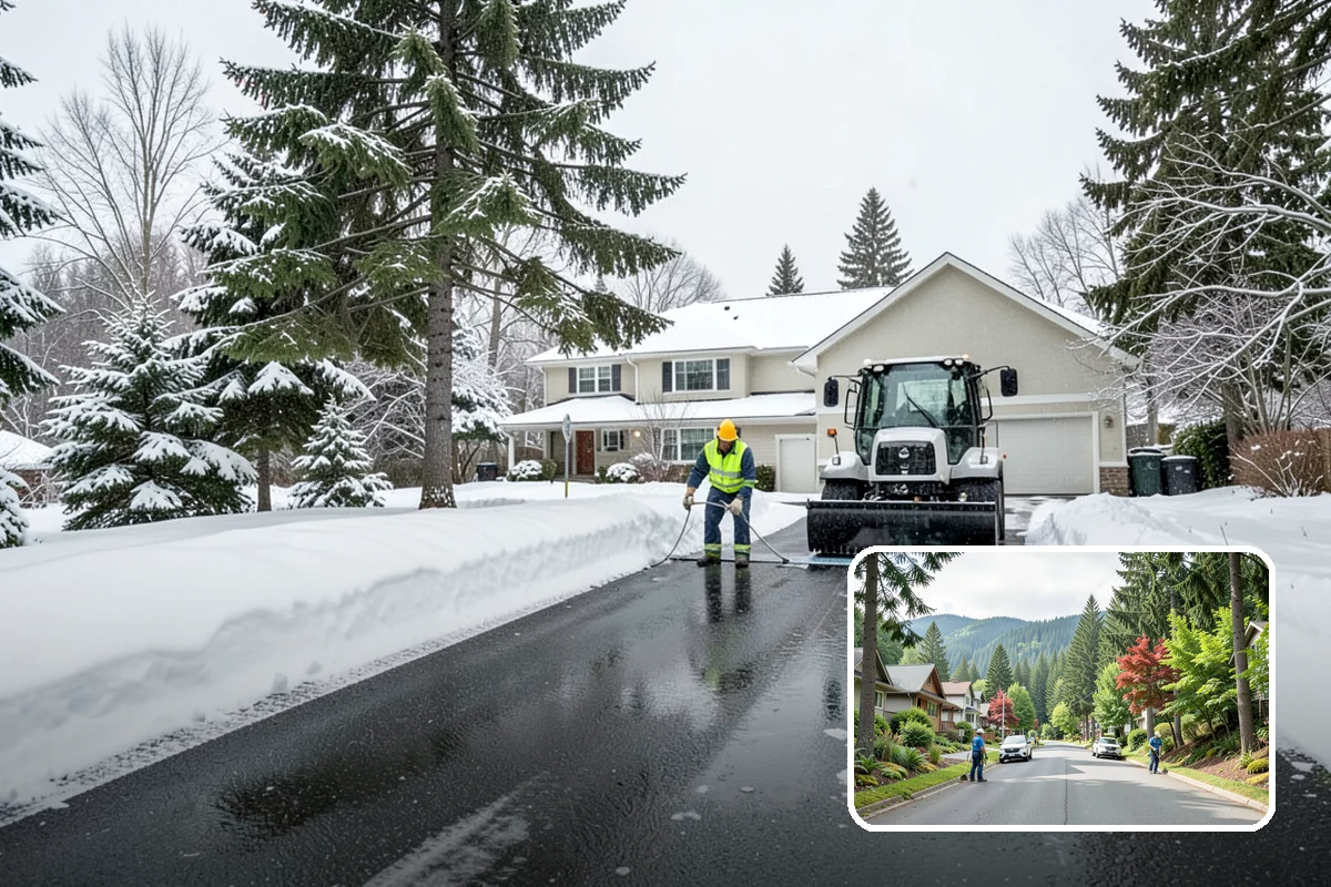 Municipal Sidewalk Clearing in Darrington, Snohomish County, WA - Keeps public right-of-way accessible and ADA-compliant