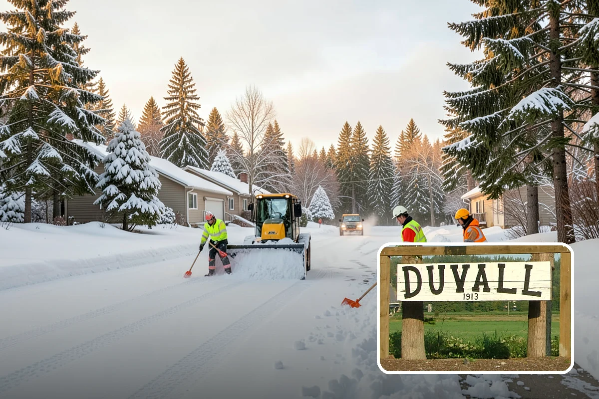 Municipal Sidewalk Clearing in Duvall, King County, WA - Keeps public right-of-way accessible and ADA-compliant