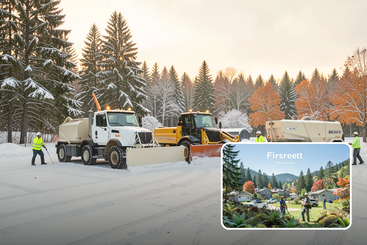 Municipal Sidewalk Clearing in Fircrest, Pierce County, WA - Keeps public right-of-way accessible and ADA-compliant