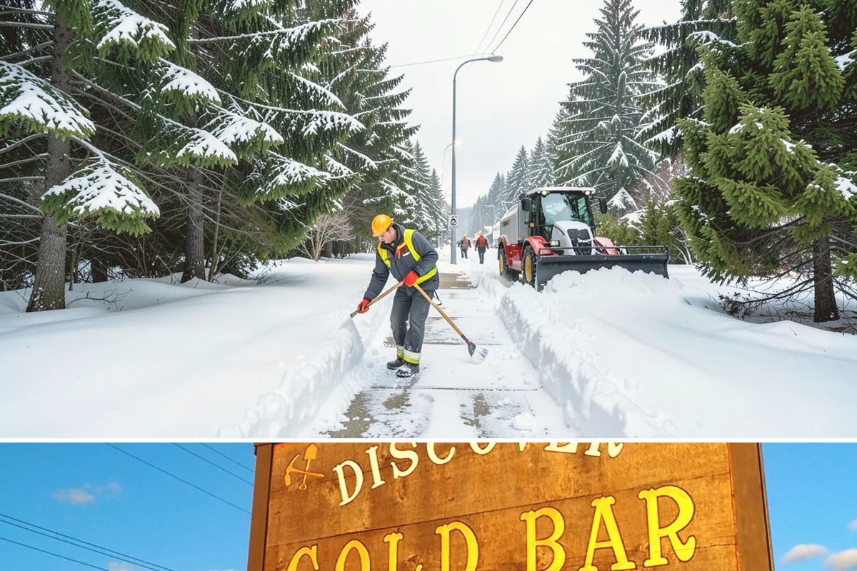 Municipal Sidewalk Clearing in Gold Bar, Snohomish County, WA - Municipal demand spans late November through February, with shaded downtown blocks and transit stops needing repeated freeze-thaw...
