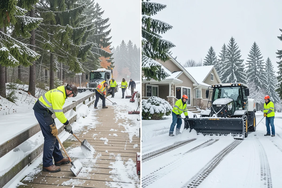 Municipal Sidewalk Clearing in Hamilton, Skagit County, WA - Route civic walks, transit stops, and building entries by priority
