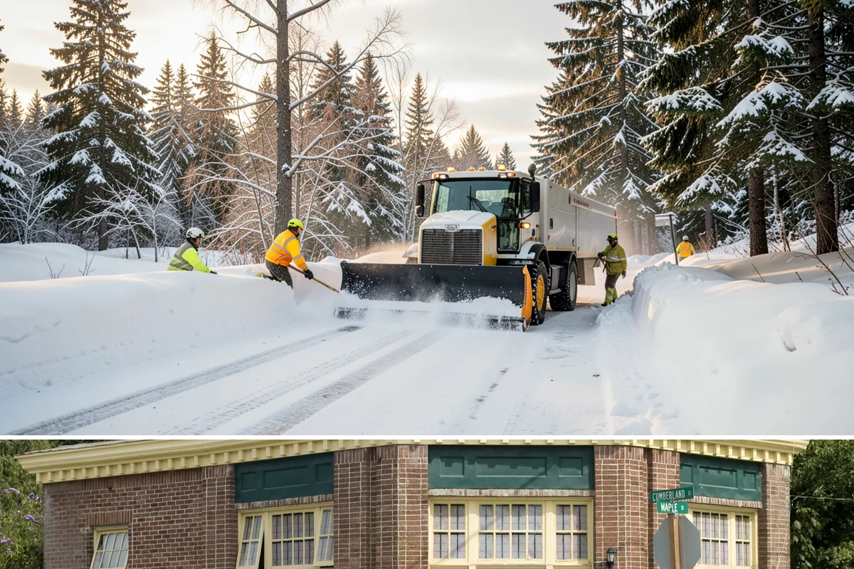 Municipal Sidewalk Clearing in Hamilton, Skagit County, WA - Municipal demand spans late November through February, with shaded downtown blocks and transit stops needing repeated freeze-thaw...