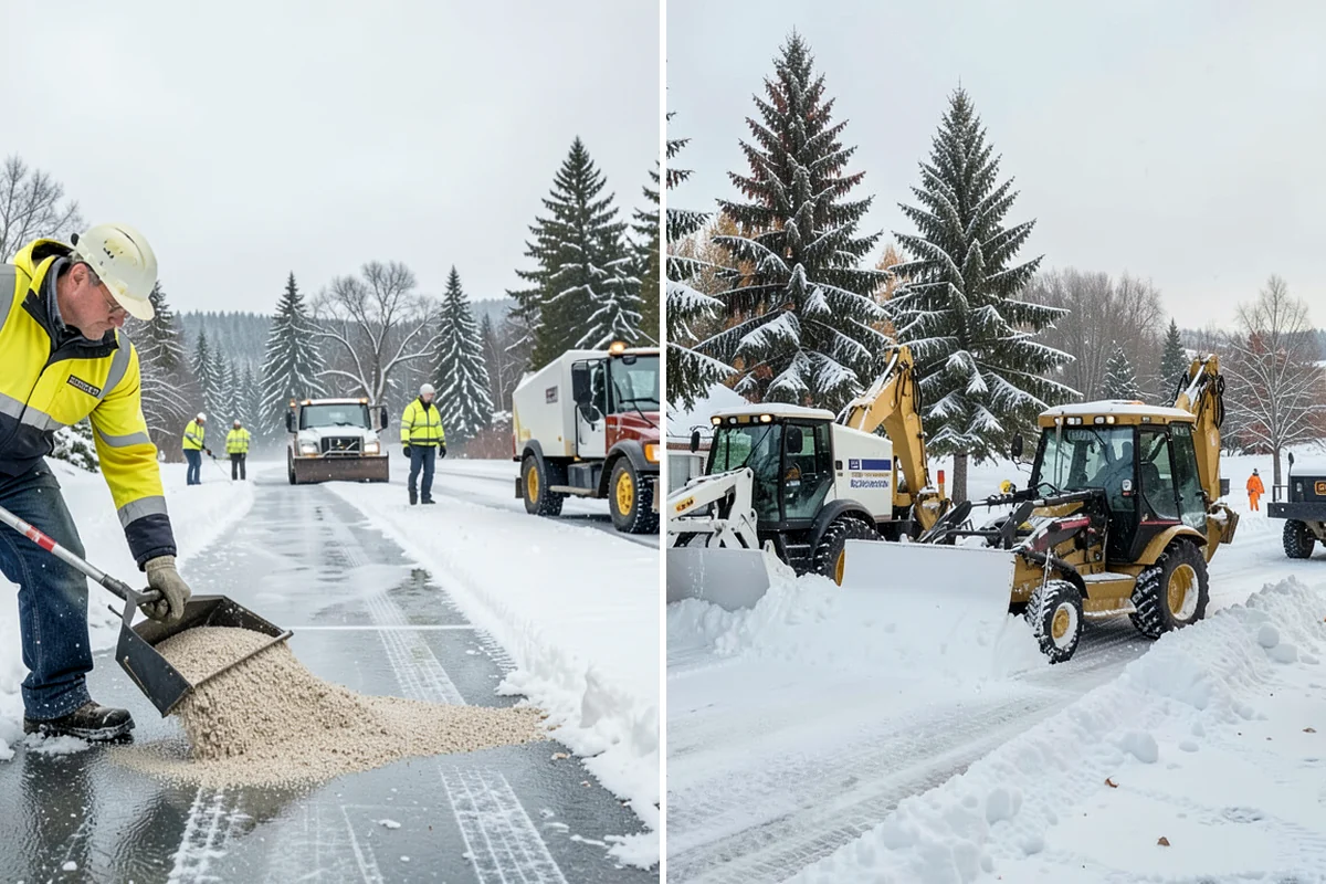 Municipal Sidewalk Clearing in Hunts Point, King County, WA - Route civic walks, transit stops, and building entries by priority