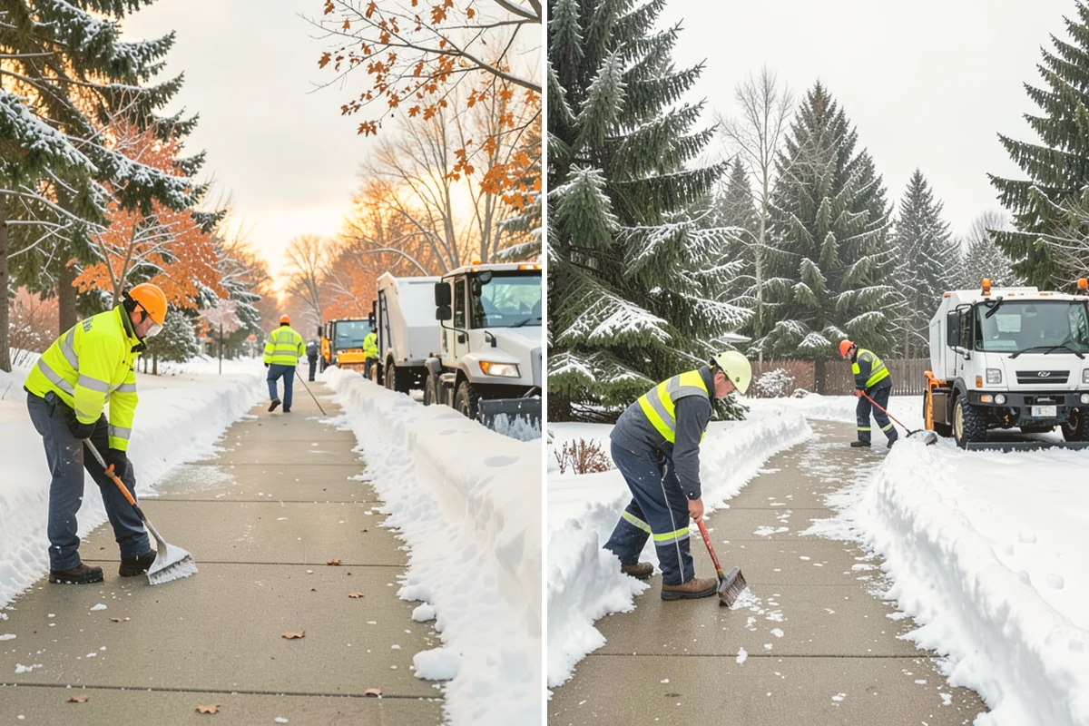 Municipal Sidewalk Clearing in Kirkland, King County, WA - Route civic walks, transit stops, and building entries by priority