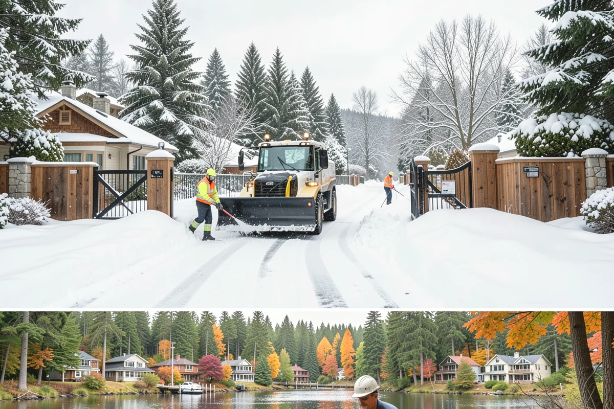 Municipal Sidewalk Clearing in La Conner, Skagit County, WA - Municipal demand spans late November through February, with shaded downtown blocks and transit stops needing repeated freeze-thaw...