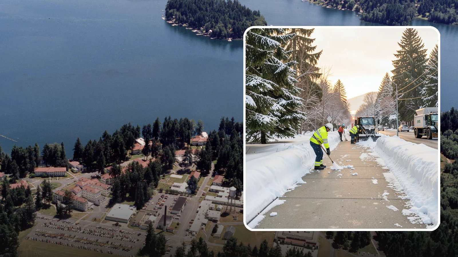 Municipal Sidewalk Clearing in Lakewood, Pierce County, WA - Public right-of-way sidewalk clearing for Western Washington municipalities, keeping civic walks, transit approaches, and...