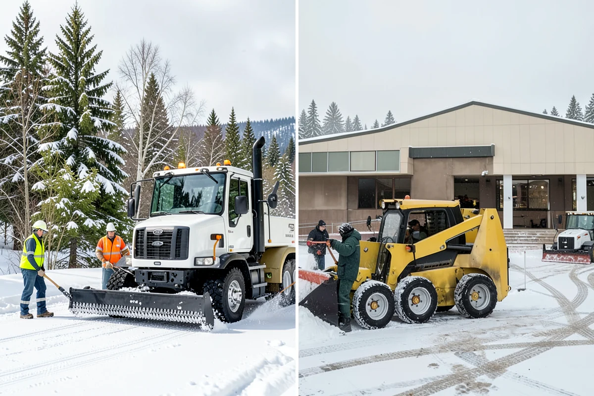 Municipal Sidewalk Clearing in Lyman, Skagit County, WA - Route civic walks, transit stops, and building entries by priority