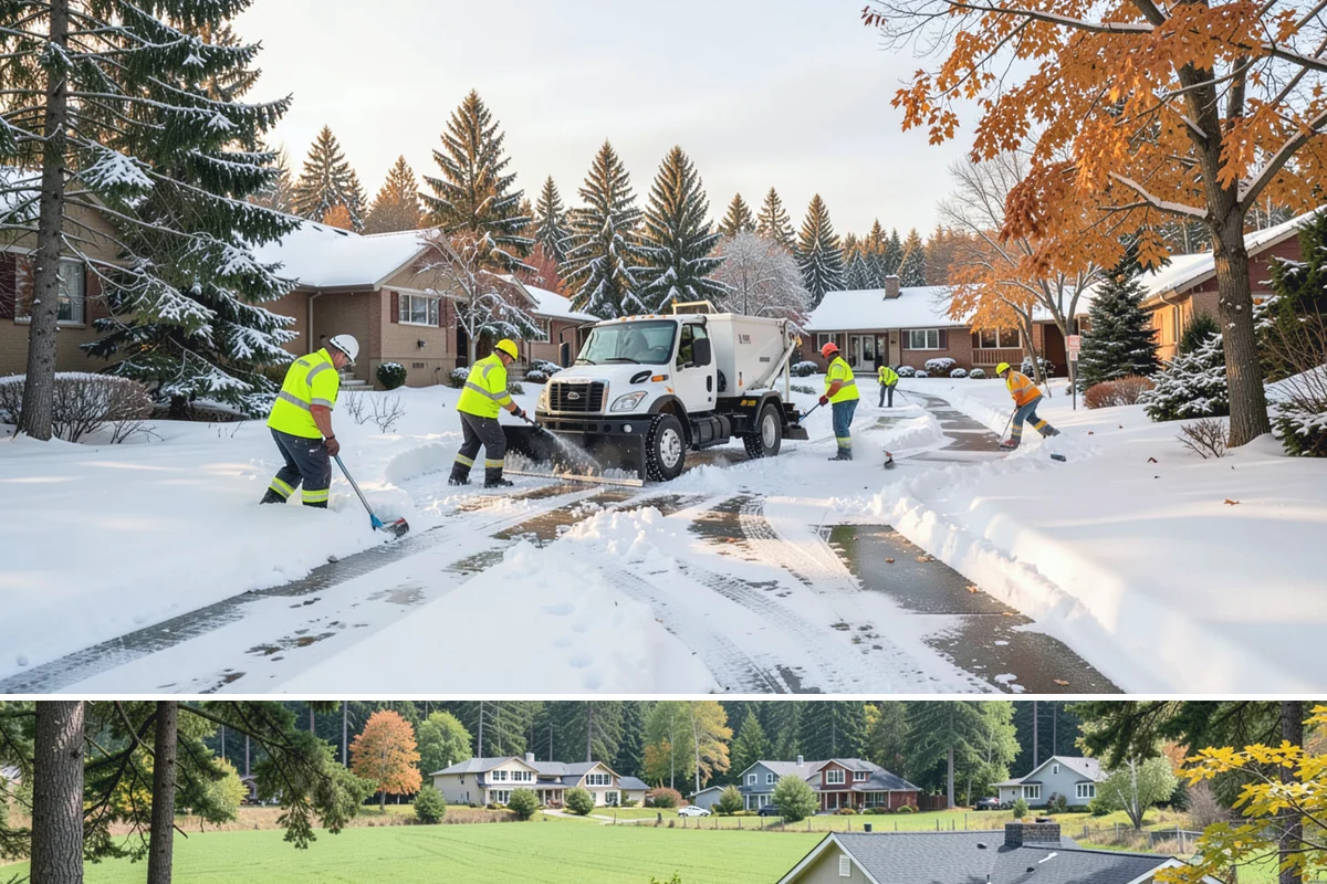 Municipal Sidewalk Clearing in Lyman, Skagit County, WA - Municipal demand spans late November through February, with shaded downtown blocks and transit stops needing repeated freeze-thaw...