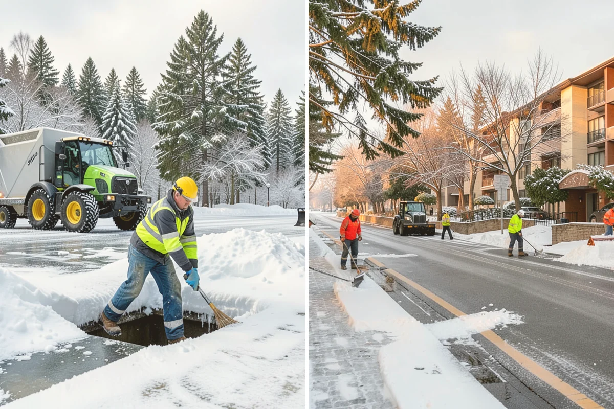 Municipal Sidewalk Clearing in Lynnwood, Snohomish County, WA - Route civic walks, transit stops, and building entries by priority