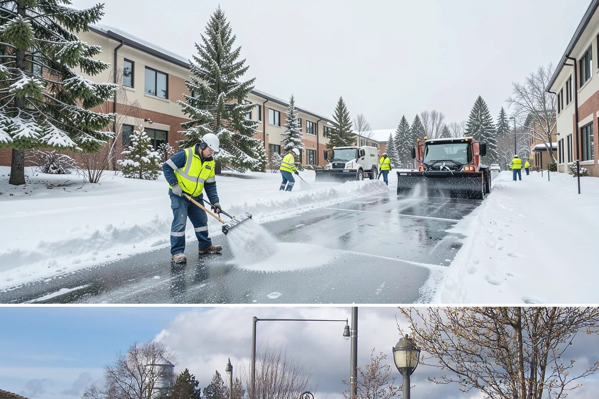 Municipal Sidewalk Clearing in Marysville, Snohomish County, WA - Municipal demand spans late November through February, with shaded downtown blocks and transit stops needing repeated freeze-thaw...
