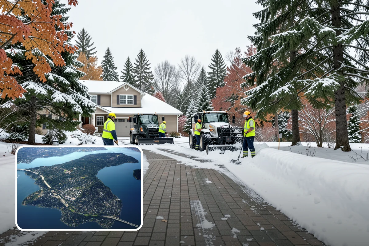 Municipal Sidewalk Clearing in Mercer Island, King County, WA - Keeps public right-of-way accessible and ADA-compliant
