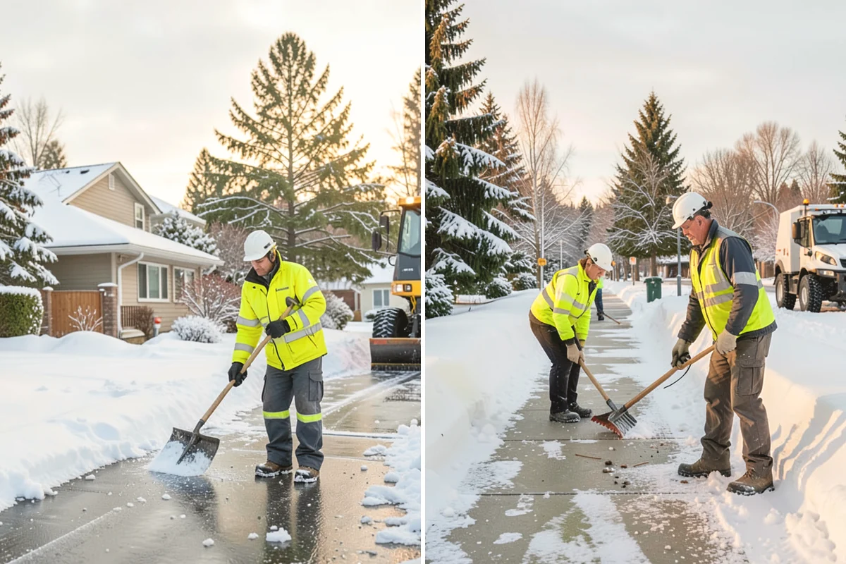 Municipal Sidewalk Clearing in Mercer Island, King County, WA - Route civic walks, transit stops, and building entries by priority