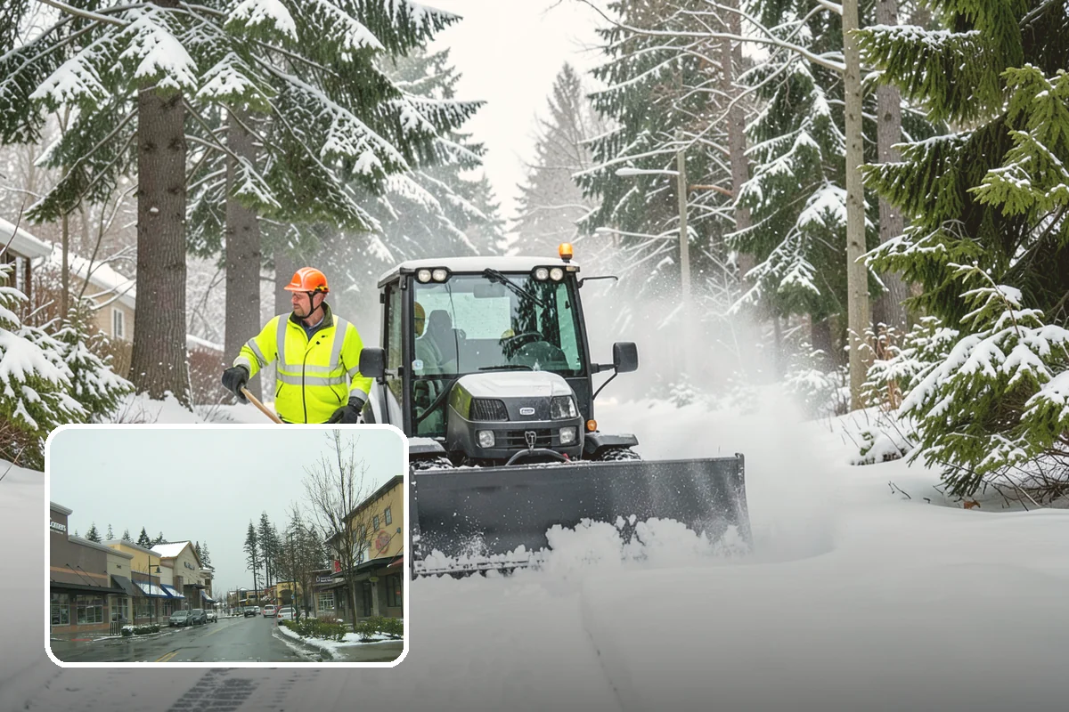 Municipal Sidewalk Clearing in Mill Creek, Snohomish County, WA - Keeps public right-of-way accessible and ADA-compliant