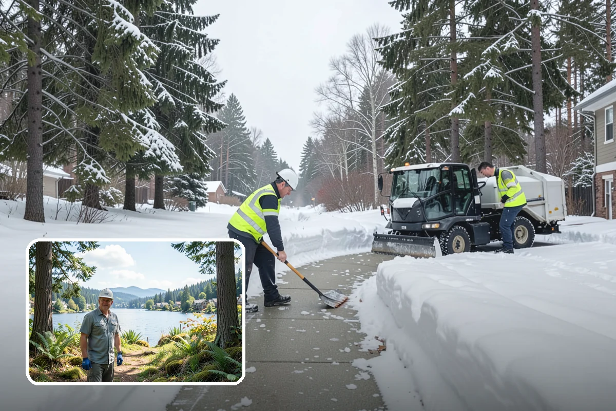Municipal Sidewalk Clearing in Milton, King County, WA - Keeps public right-of-way accessible and ADA-compliant