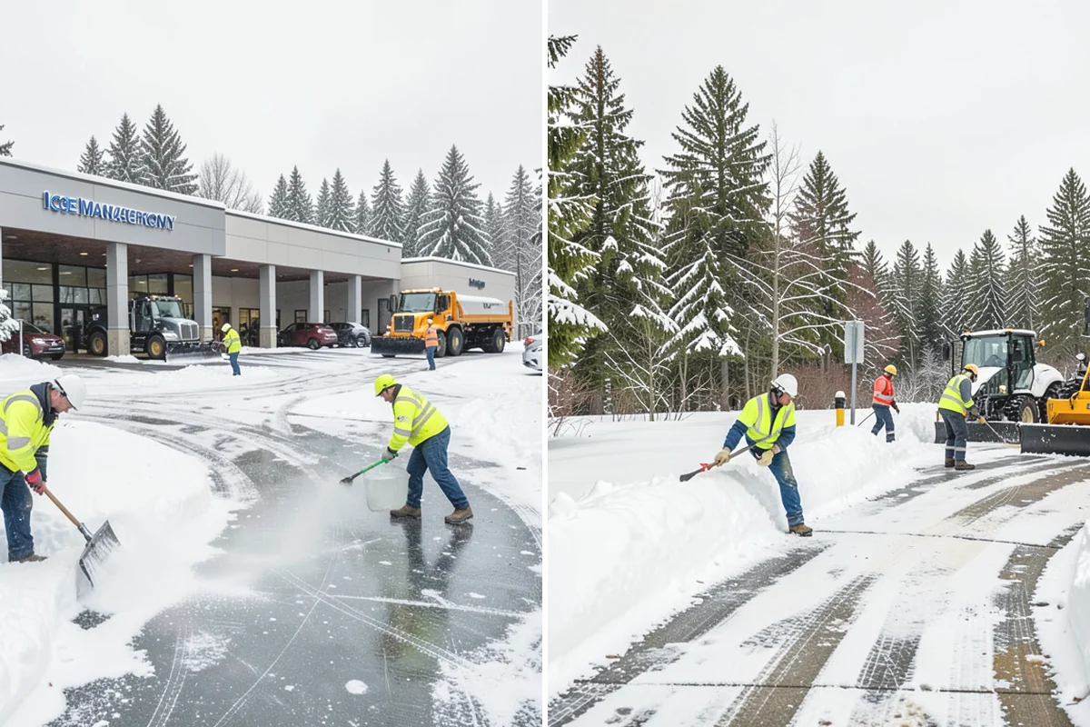 Municipal Sidewalk Clearing in Monroe, Snohomish County, WA - Route civic walks, transit stops, and building entries by priority