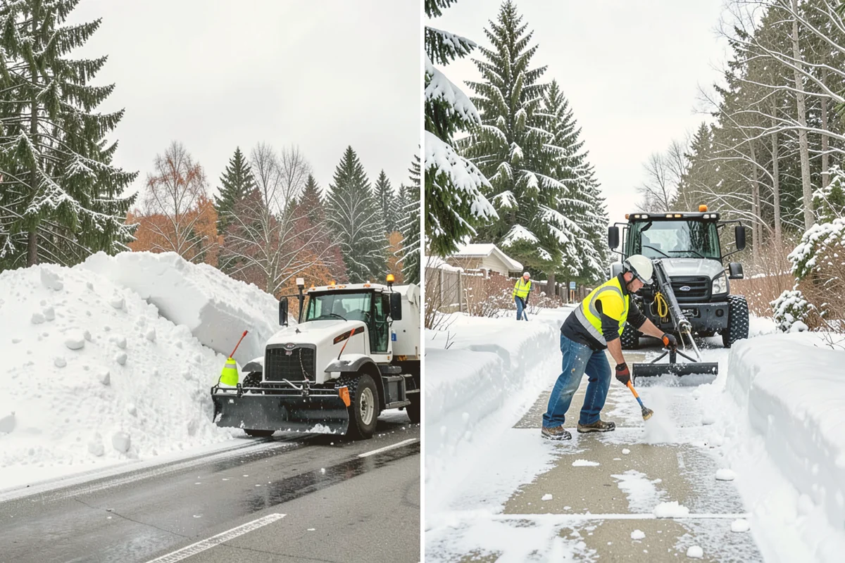 Municipal Sidewalk Clearing in Mount Vernon, Skagit County, WA - Route civic walks, transit stops, and building entries by priority
