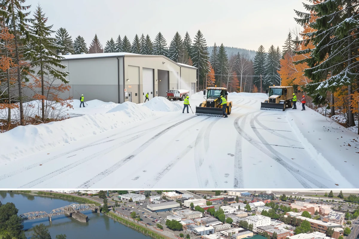 Municipal Sidewalk Clearing in Mount Vernon, Skagit County, WA - Municipal demand spans late November through February, with shaded downtown blocks and transit stops needing repeated freeze-thaw...