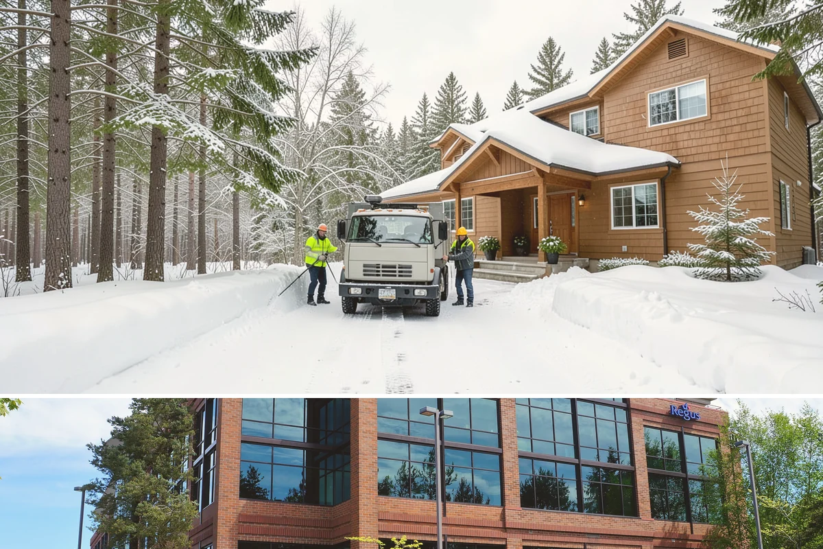 Municipal Sidewalk Clearing in Mountlake Terrace, Snohomish County, WA - Municipal demand spans late November through February, with shaded downtown blocks and transit stops needing repeated freeze-thaw...