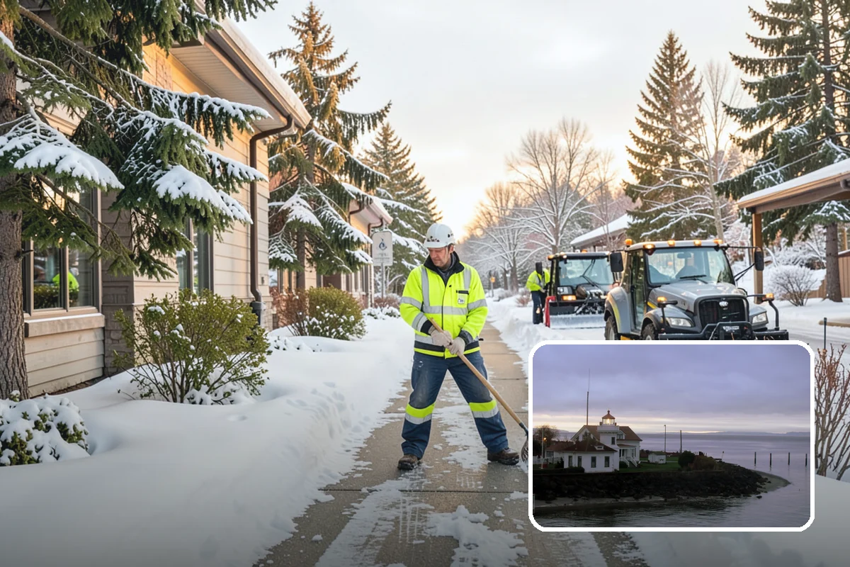 Municipal Sidewalk Clearing in Mukilteo, Snohomish County, WA - Keeps public right-of-way accessible and ADA-compliant
