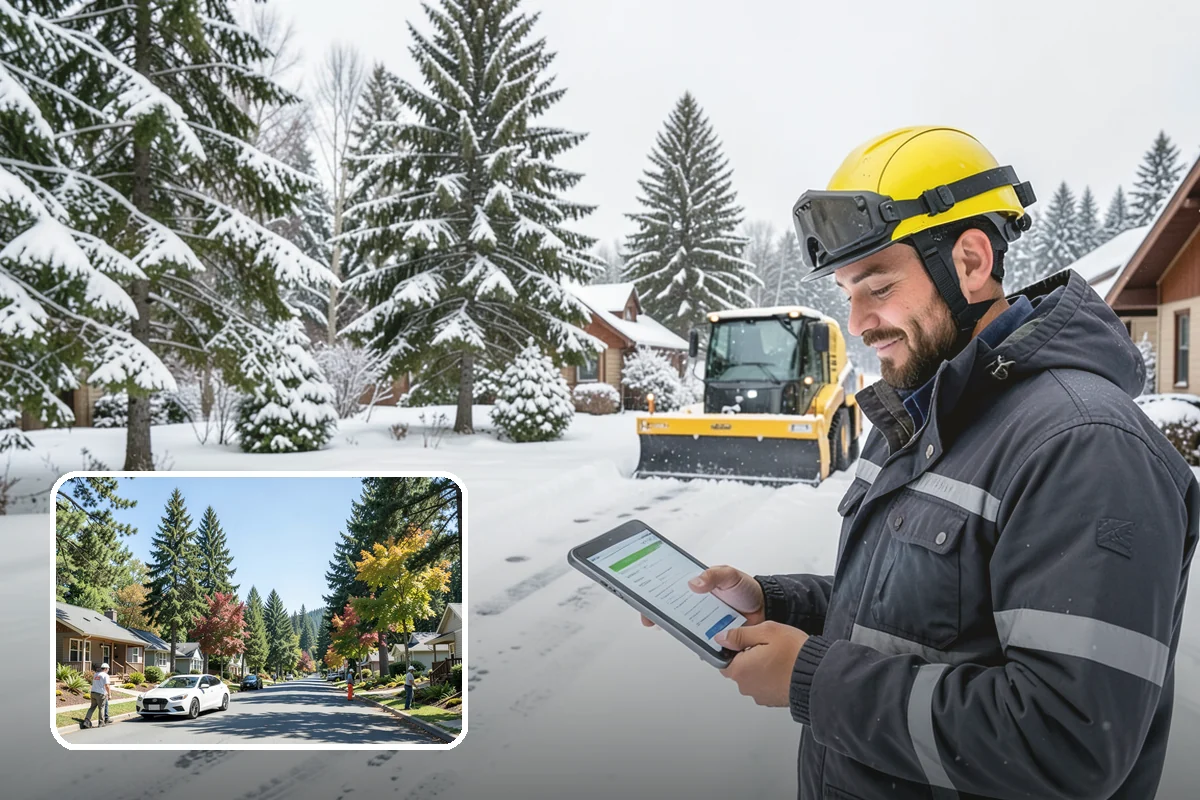 Municipal Sidewalk Clearing in Orting, Pierce County, WA - Keeps public right-of-way accessible and ADA-compliant
