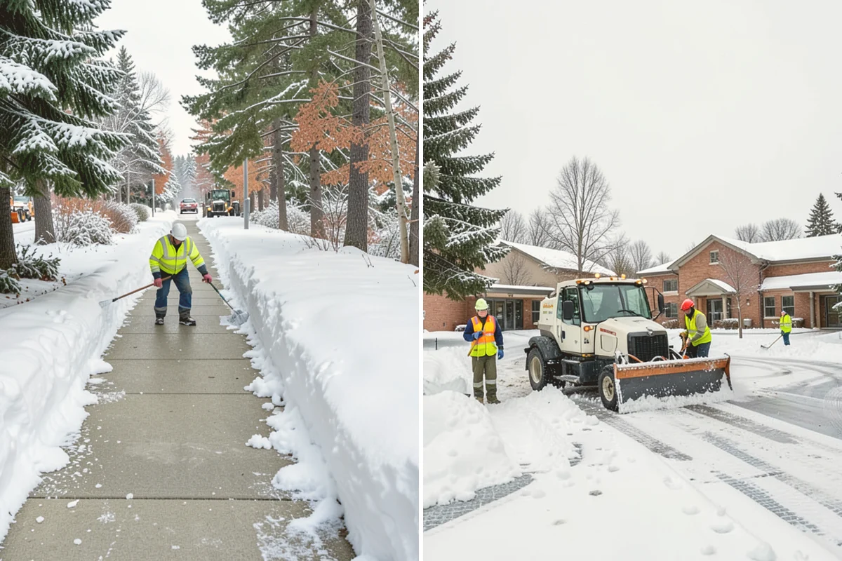 Municipal Sidewalk Clearing in Orting, Pierce County, WA - Route civic walks, transit stops, and building entries by priority