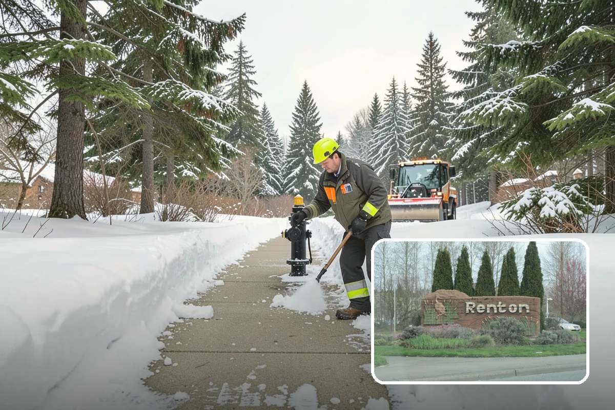 Municipal Sidewalk Clearing in Renton, King County, WA - Keeps public right-of-way accessible and ADA-compliant