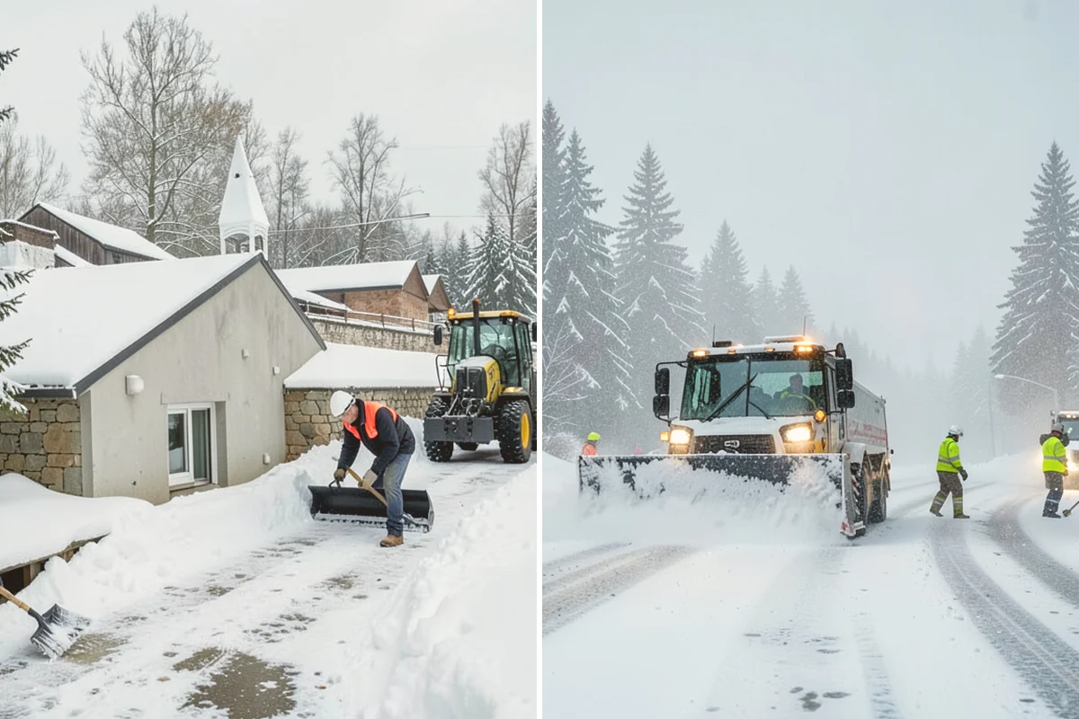 Municipal Sidewalk Clearing in Stanwood, Snohomish County, WA - Route civic walks, transit stops, and building entries by priority