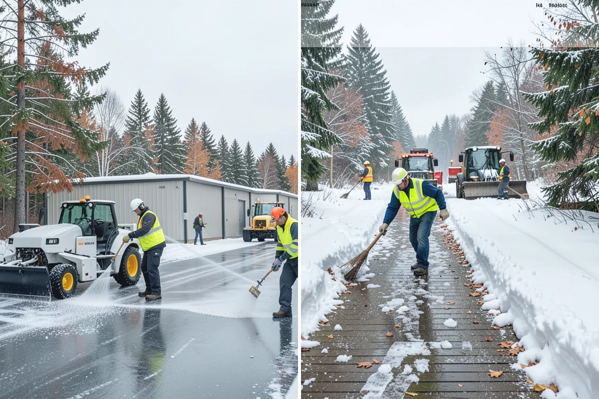 Municipal Sidewalk Clearing in Wilkeson, Pierce County, WA - Route civic walks, transit stops, and building entries by priority