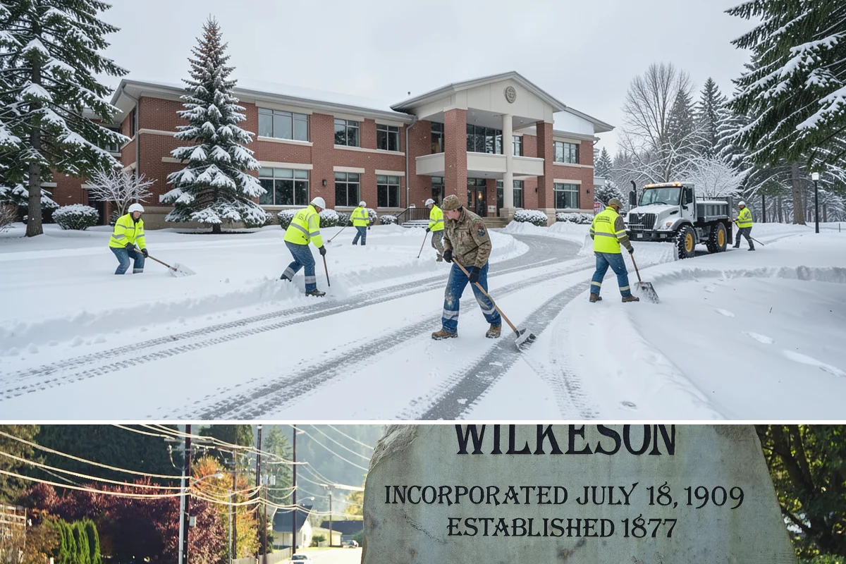 Municipal Sidewalk Clearing in Wilkeson, Pierce County, WA - Municipal demand spans late November through February, with shaded downtown blocks and transit stops needing repeated freeze-thaw...