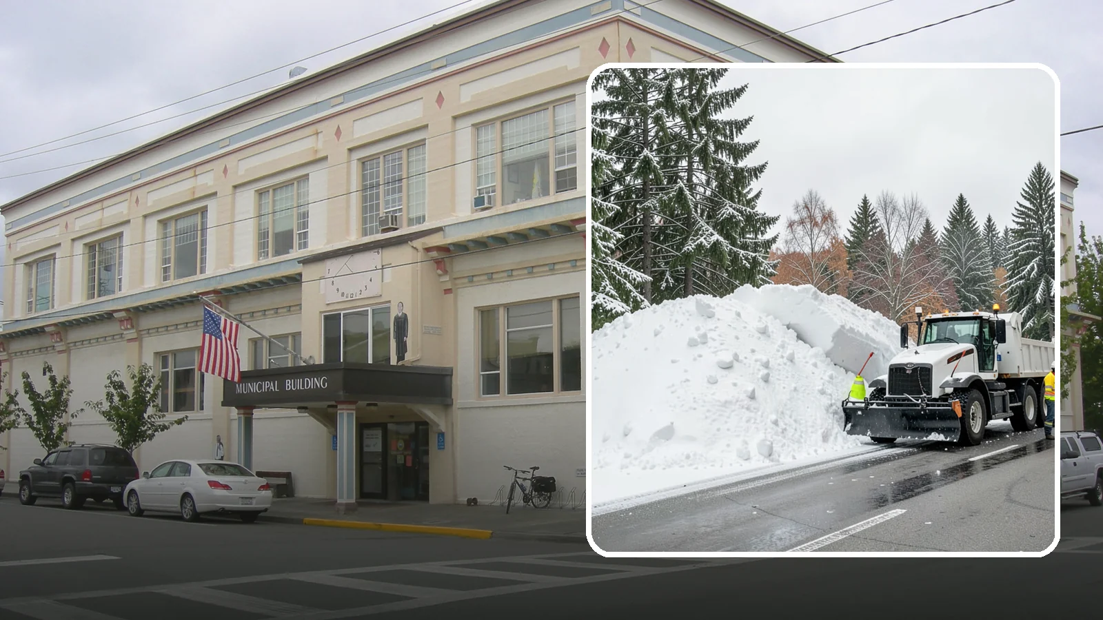 Municipal Snow Hauling in Anacortes, Skagit County, WA - We support Western Washington municipalities by hauling snow from streets, civic lots, and transit areas after major events.