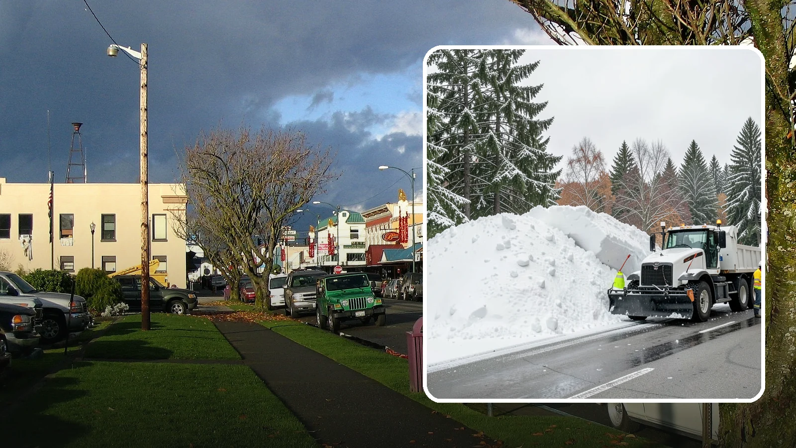 Municipal Snow Hauling in Arlington, Snohomish County, WA - We support Western Washington municipalities by hauling snow from streets, civic lots, and transit areas after major events.