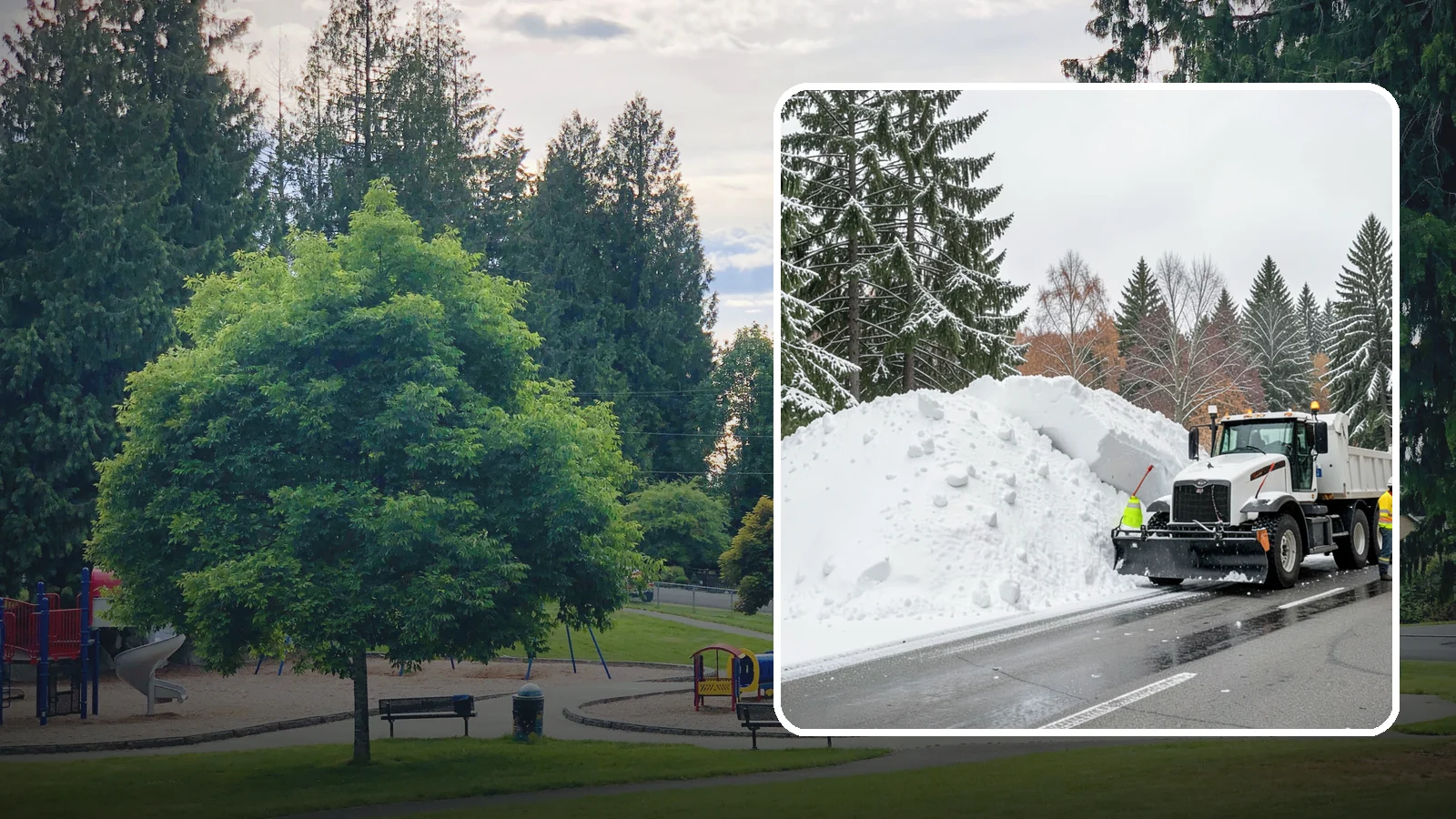 Municipal Snow Hauling in Bonney Lake, Pierce County, WA - We support Western Washington municipalities by hauling snow from streets, civic lots, and transit areas after major events.