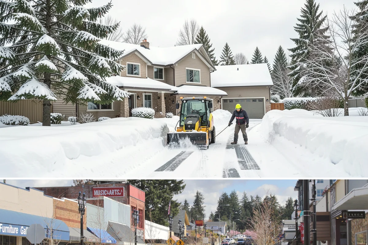 Municipal Snow Hauling in Bothell, King County, WA - Municipal hauling support is activated during the infrequent major storms that overwhelm a city's own equipment, typically in...